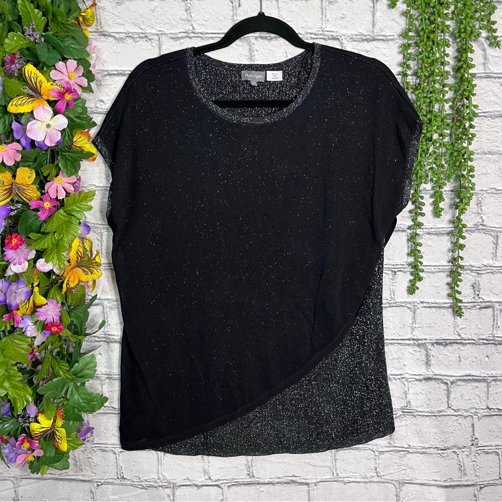 ^🌼3/$30🌼Phase Eight Short Sleeve Tiered Marbled Top Size Small